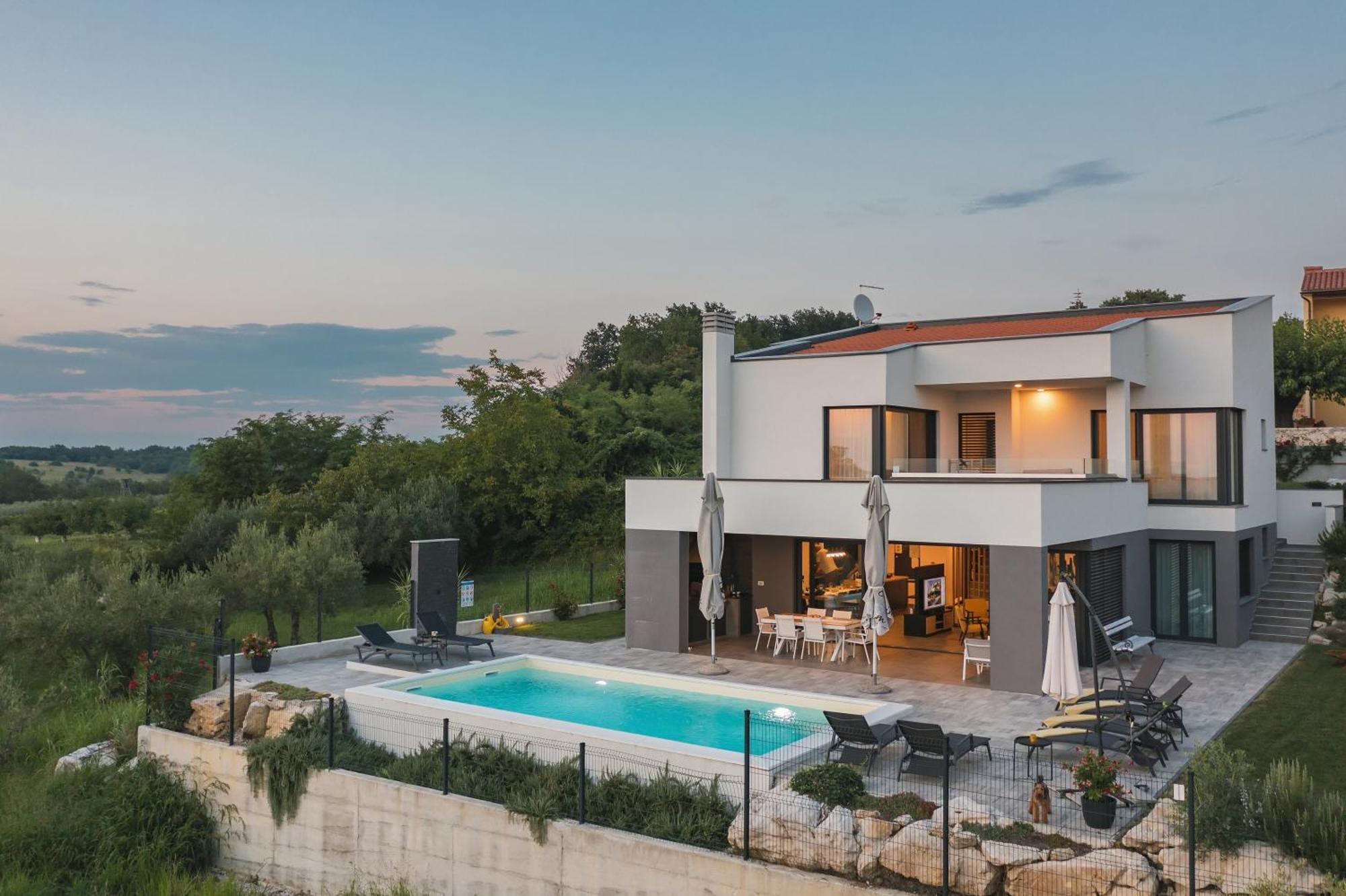 Villa Boiky - Private Pool And Amazing Sea View, Istria Materada Eksteriør billede