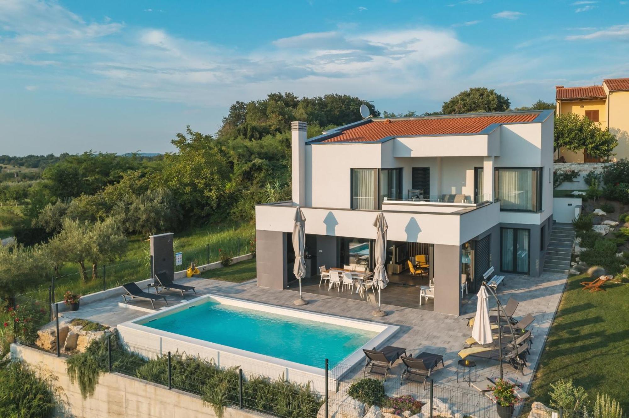 Villa Boiky - Private Pool And Amazing Sea View, Istria Materada Eksteriør billede