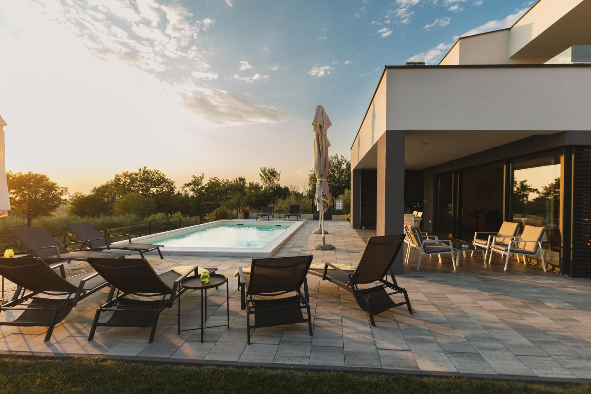 Villa Boiky - Private Pool And Amazing Sea View, Istria Materada Eksteriør billede