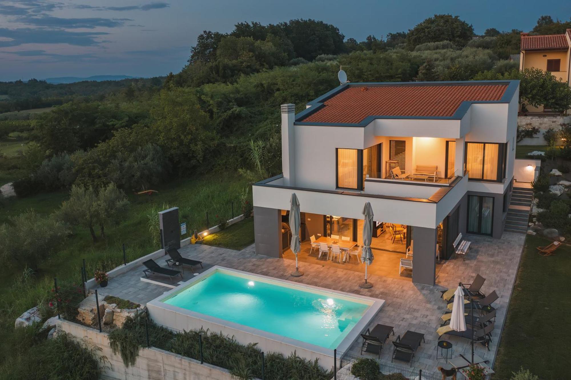 Villa Boiky - Private Pool And Amazing Sea View, Istria Materada Eksteriør billede