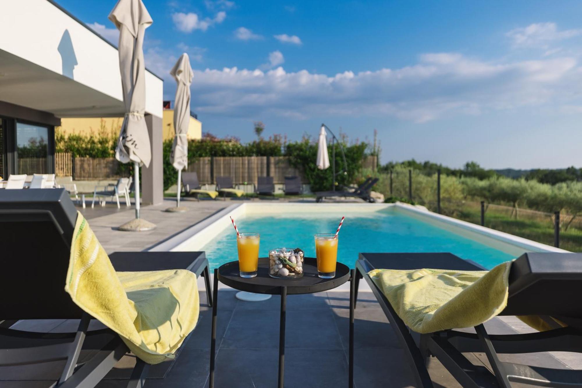 Villa Boiky - Private Pool And Amazing Sea View, Istria Materada Eksteriør billede